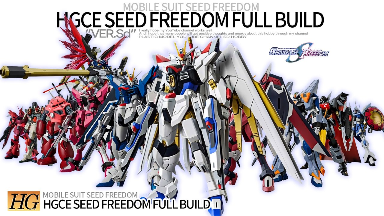Gundam SEED Freedom HG ASMR Build Compilation | Relaxing Gunpla Assembly
