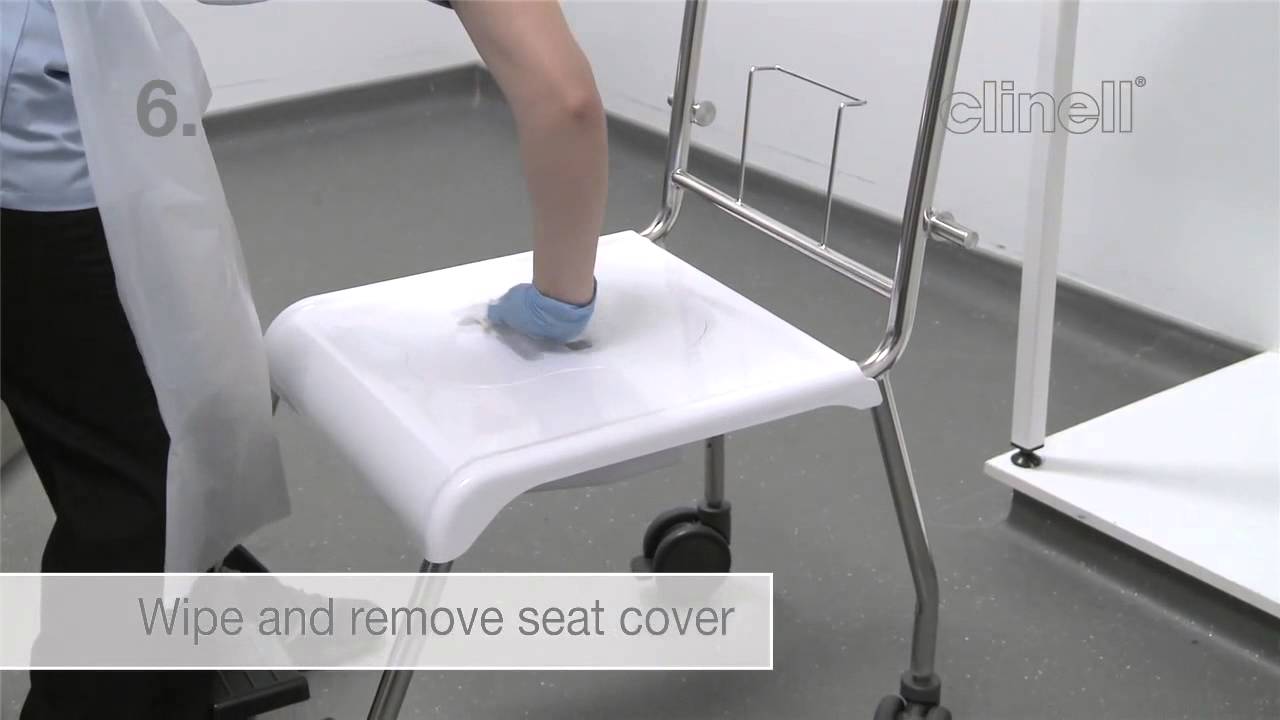 Commode cleaning demonstration - Clinell