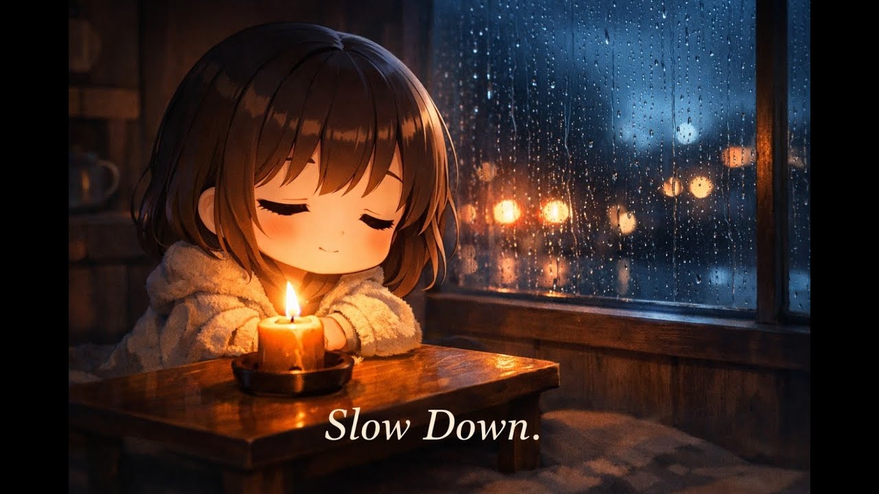 A Rainy Night When the Power Goes Out | Japanese Piano ASMR (2:30)