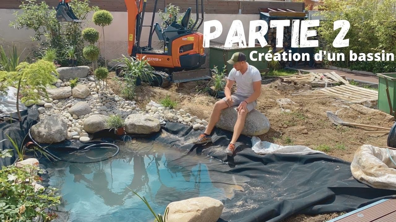 Partie 2 : Pose de la bâche EPDM + réalisation d'une cascade de deux mètres avec des rochers 😱🌴🌴