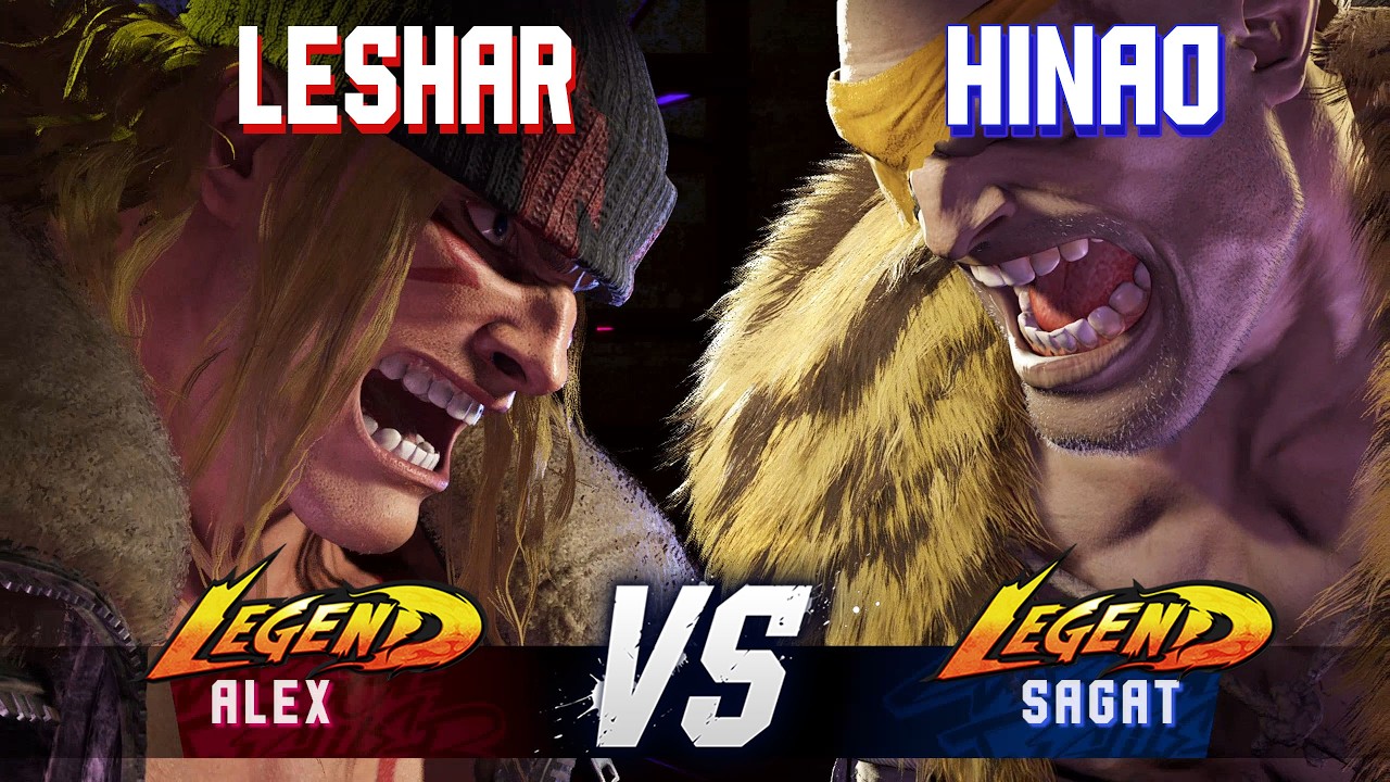 SF6 ▰ LESHAR (Alex) vs HINAO (Sagat) ▰ High Level Gameplay