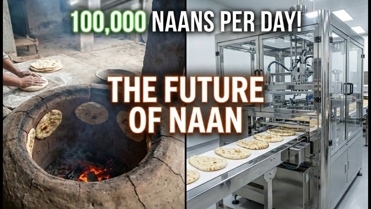 How Millions of Fluffy Naans are Made in Factories | Industrial Food Process