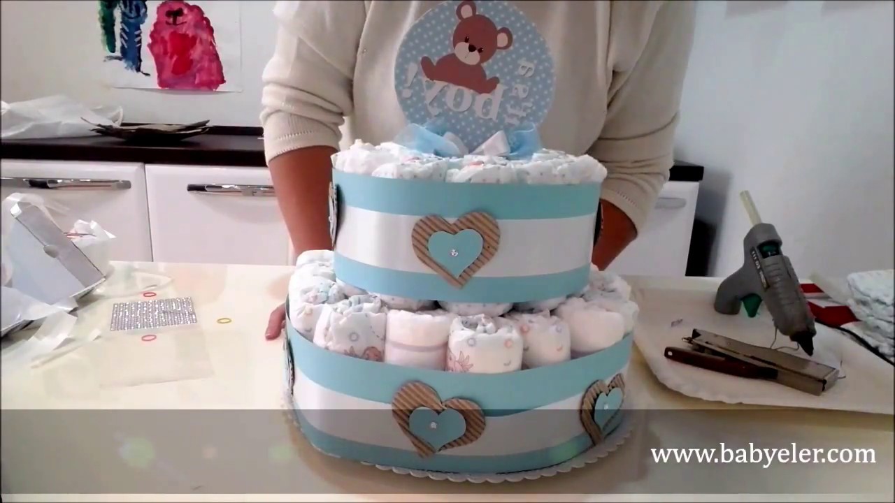Torta di pannolini video tutorial di Erika