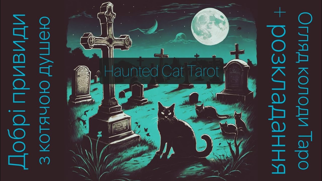 🐈‍⬛Haunted Cat Tarot | Таро Коти-привиди👻 Огляд колоди і розкладання по варіантах #таро #колоди_таро