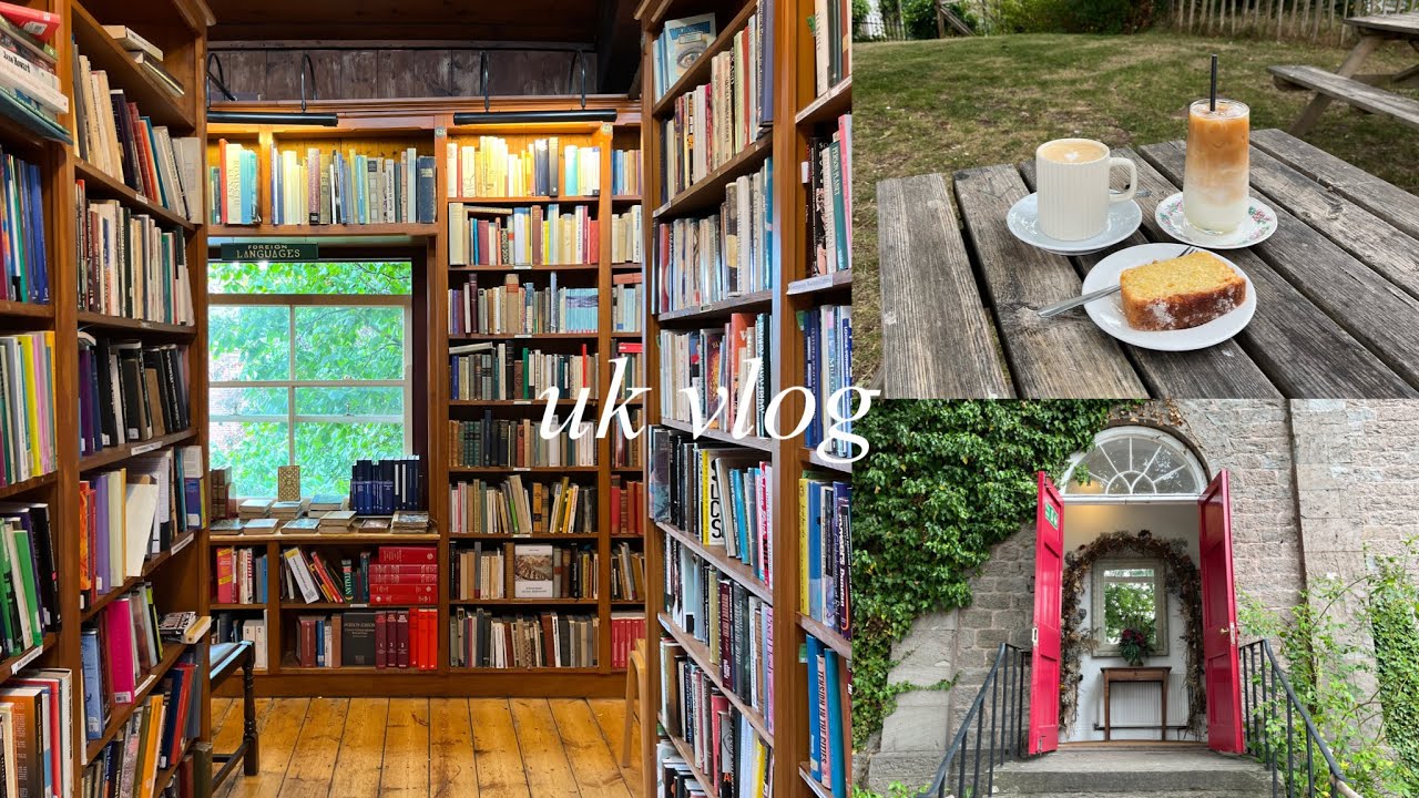 〈vlog〉本とアンティークの町📖/古書の聖地と呼ばれるイギリスのヘイオンワイ/Visiting bookstores and antique shops in the UK