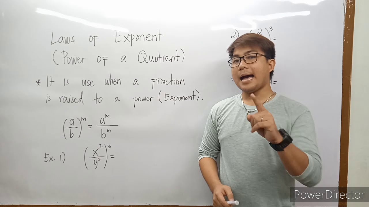 Laws of Exponent: Power of a Quotient