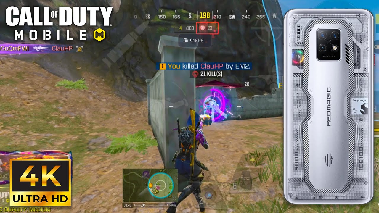 90 FPS Very High Graphics cod mobile BR GAMEPLAY | REDMAGIC 7S PRO GAMING PHONE Solo Vs Squad