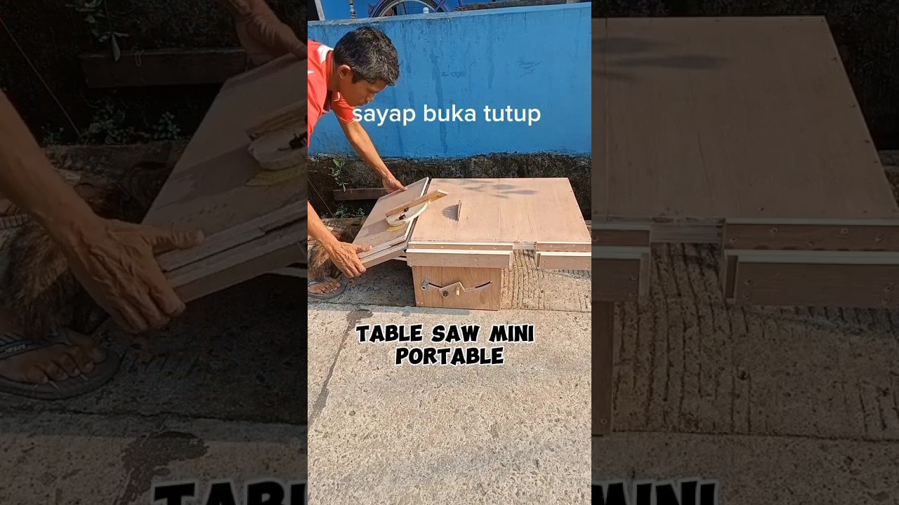 gergaji meja mini portabel #tablesaw #diy #woodworkingtools