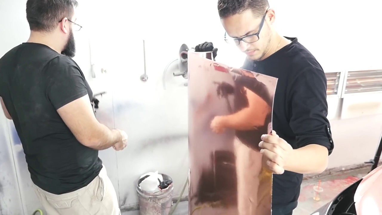 Honda Civic Wrapped in Rose Gold Chrome!