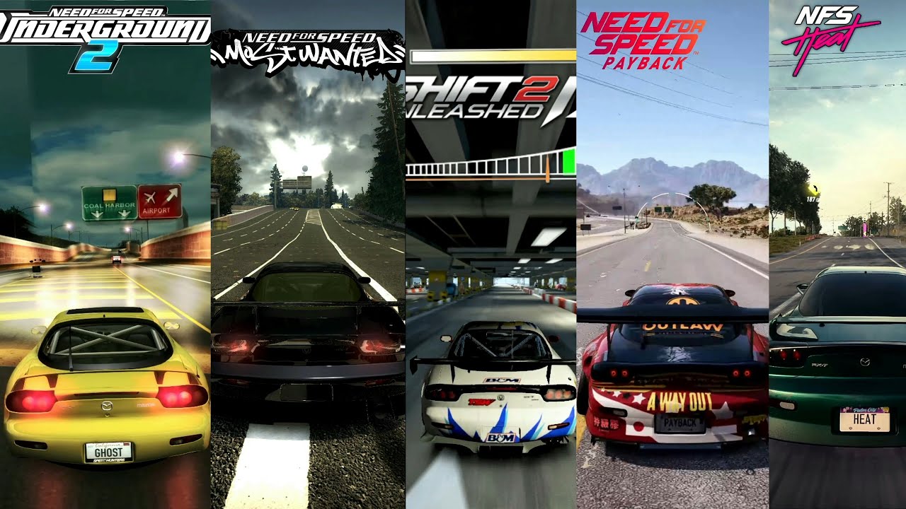 Mazda RX7 TOP SPEED Battle in ALL Need for speed