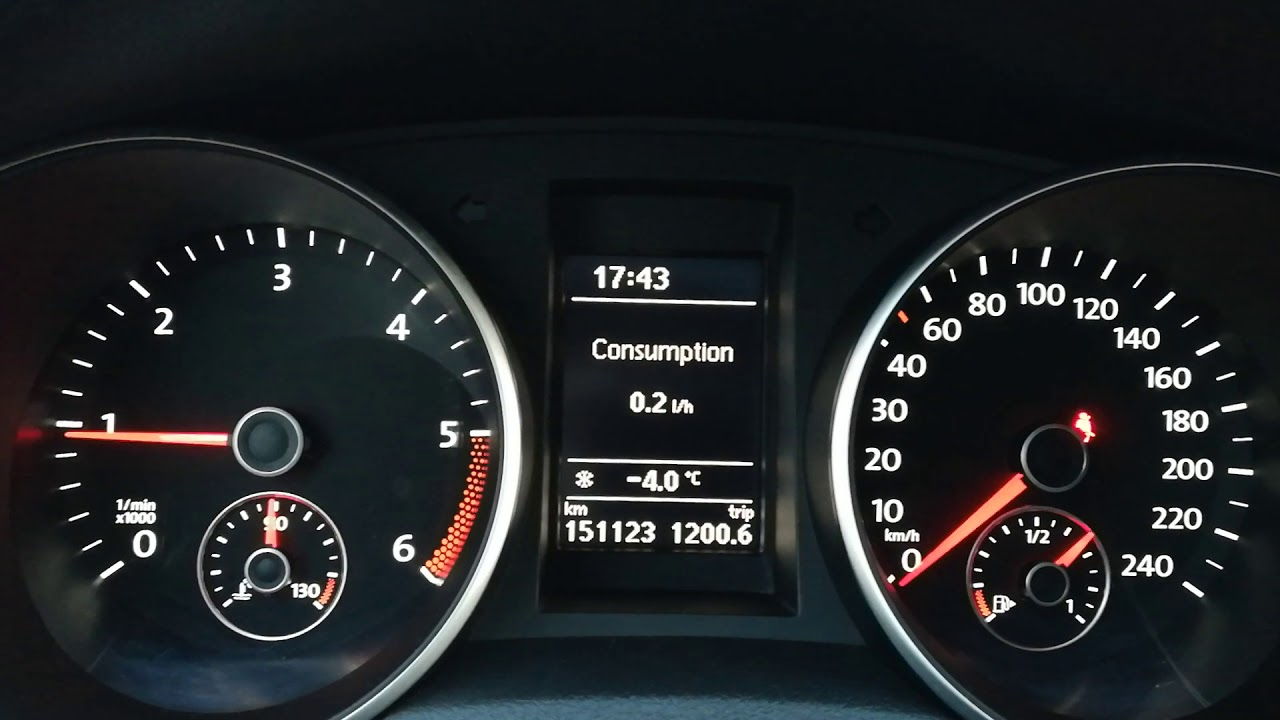 VW Golf DPF regeneration cycle
