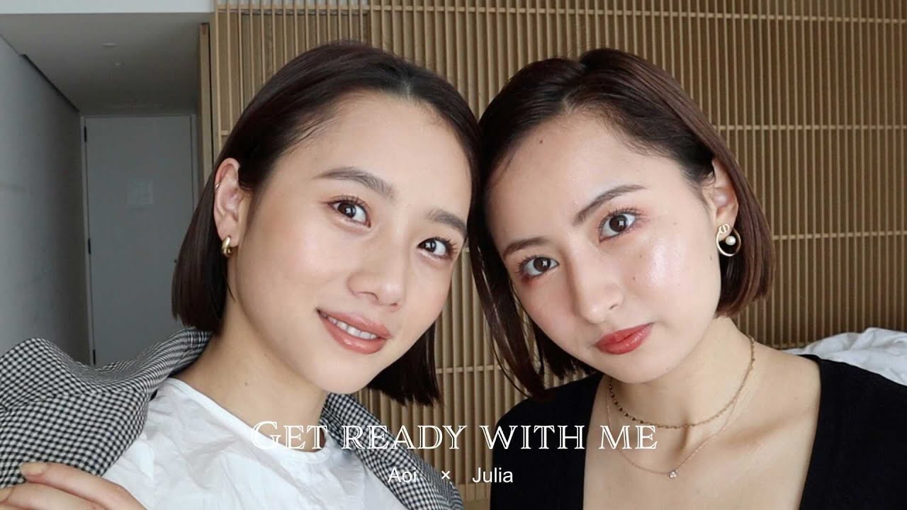 【GRWM】寝起きから始まる友達とホテルで準備する動画