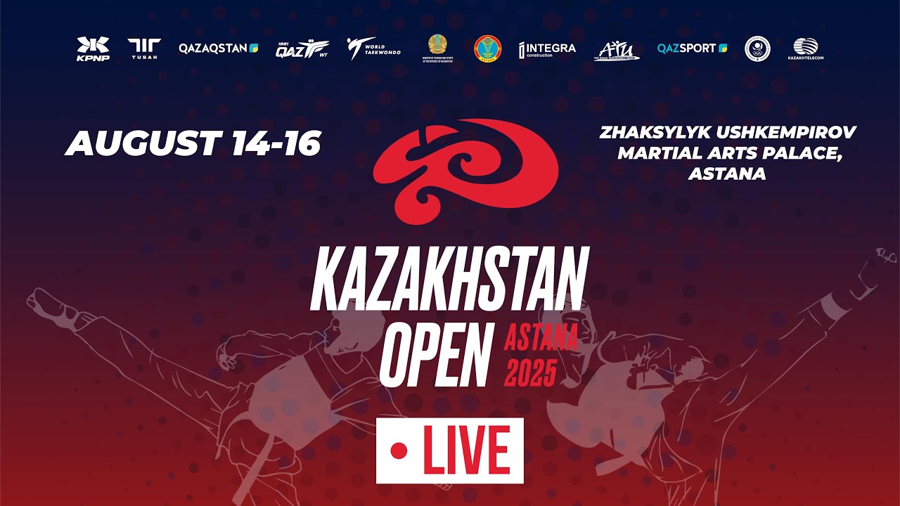 Kazakhstan Open 2025 taekwondo (WT) tournament 3 mat ( 3 day)