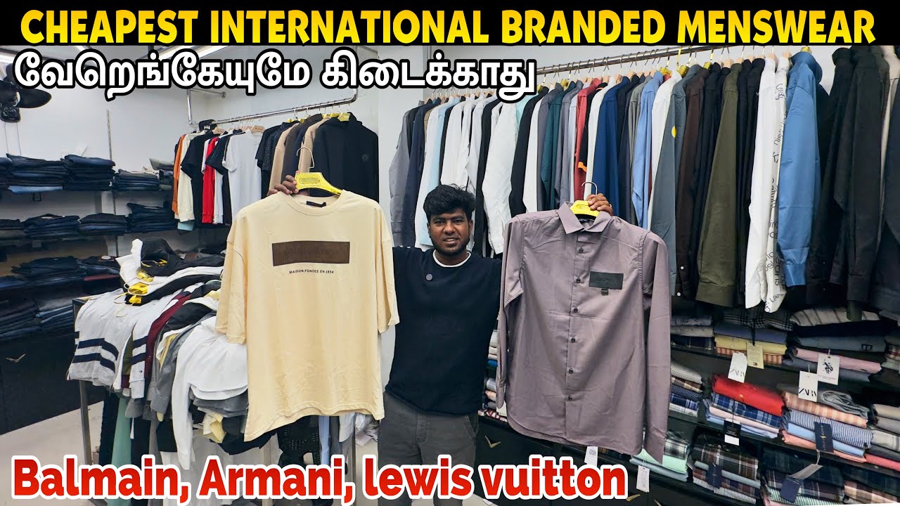 Balmain, Armani, Puma, Adidas Original Menswear @ 90% Discount - Branded Menswear in coimbatore