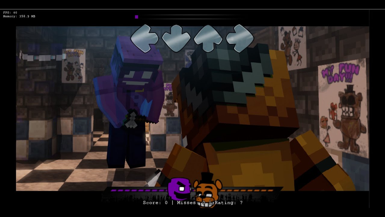 TAKEN APART || FNF VS FNAF 3 BUT ITS MINECRAFT