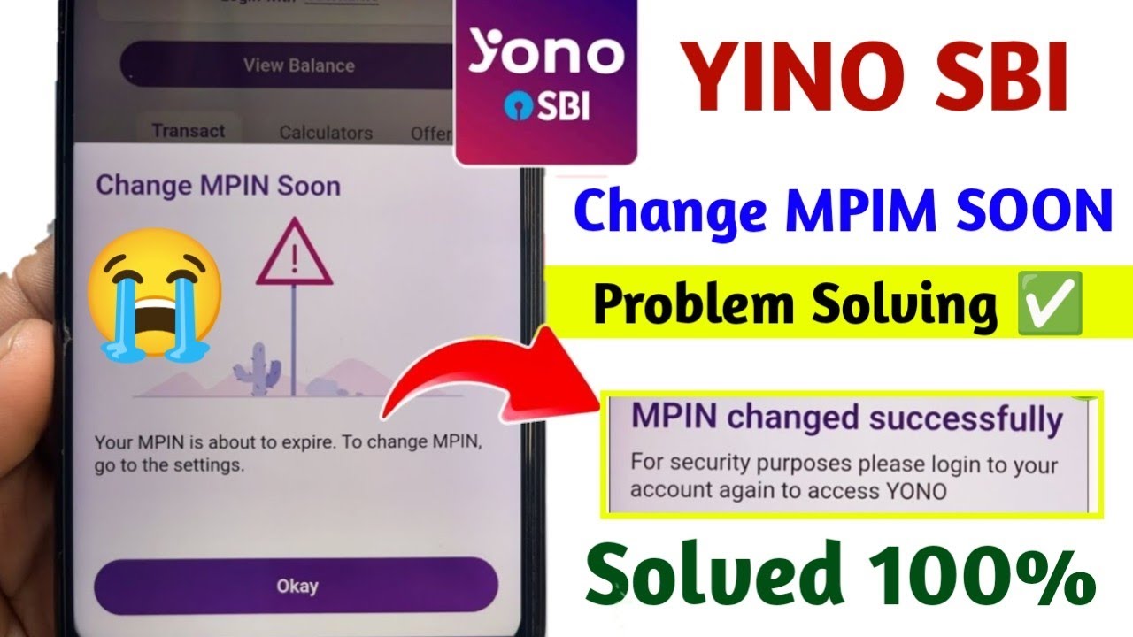 Change MPIN Soon Yono Sbi Problem | Yono Sbi App Change MPIN Soon Problem | Change MPIN Yono SBI