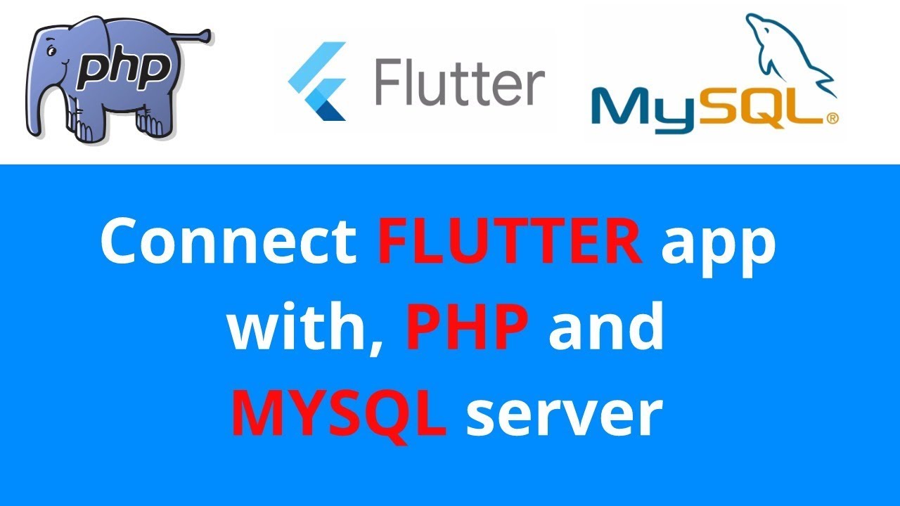 Подключите приложение Flutter к серверу MySQL и phpMyAdmin