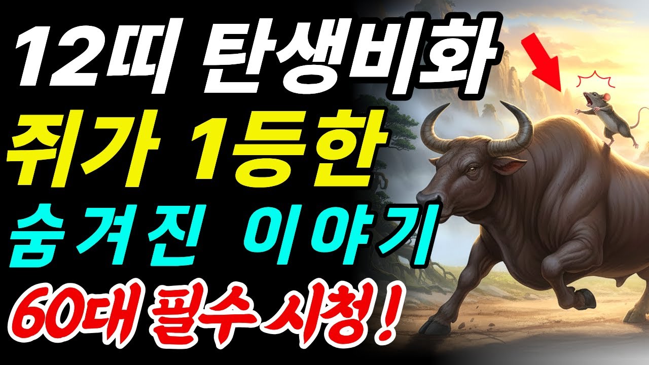 12지신 전설 완벽 정리! 60대 꼭 봐야 할 우리 띠 이야기.