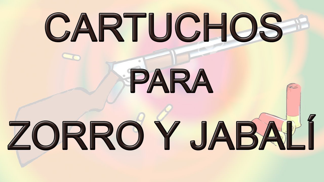 Cartuchos para ZORRO Y JABALÍ. INTERESANTE