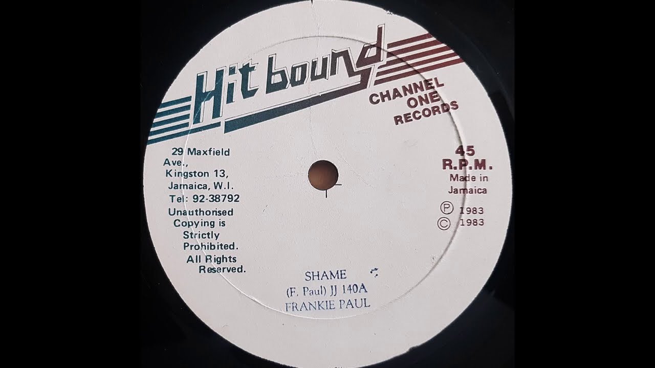 FRANKIE PAUL - Shame [1983]