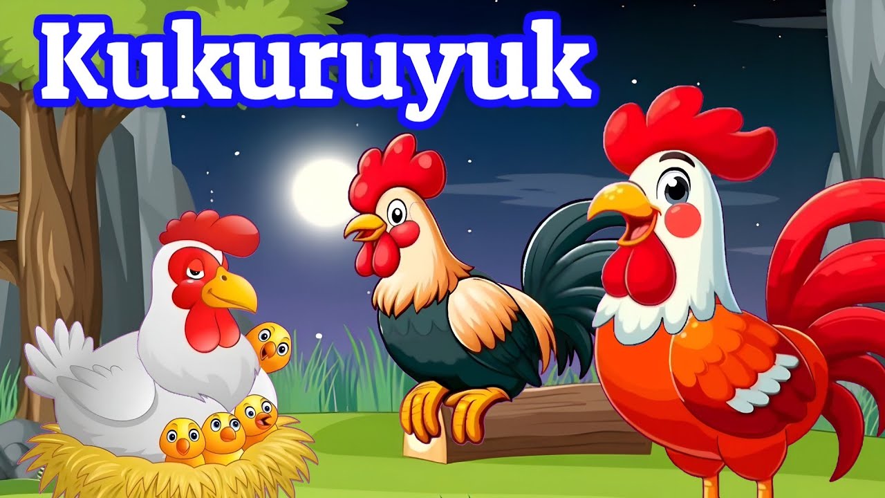 Kukuruyuk - Ayam Kukuruyuk - Ayam Berkokok - Lagu Anak Indonesia Populer