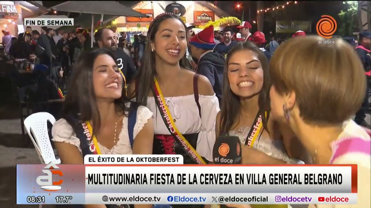 El éxito de la Oktoberfest: más de 30.000 personas en el predio de Villa General Belgrano