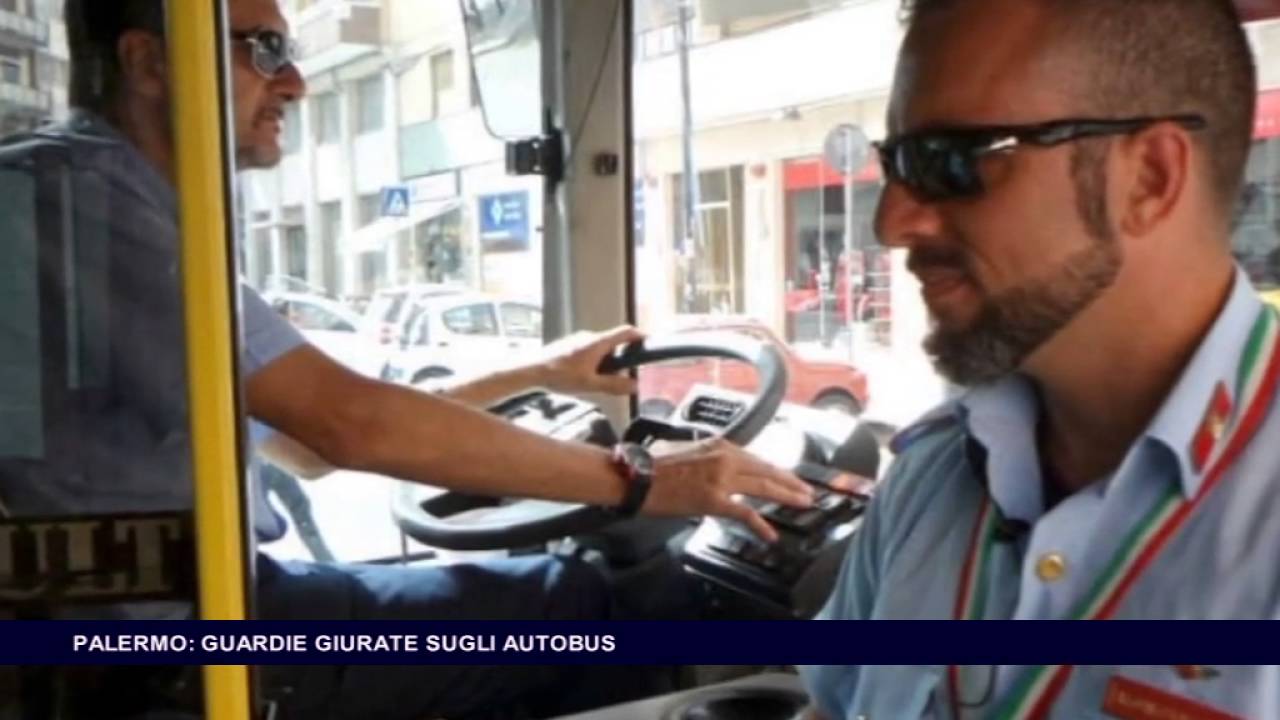 PALERMO, GUARDIE GIURATE SUGLI AUTOBUS