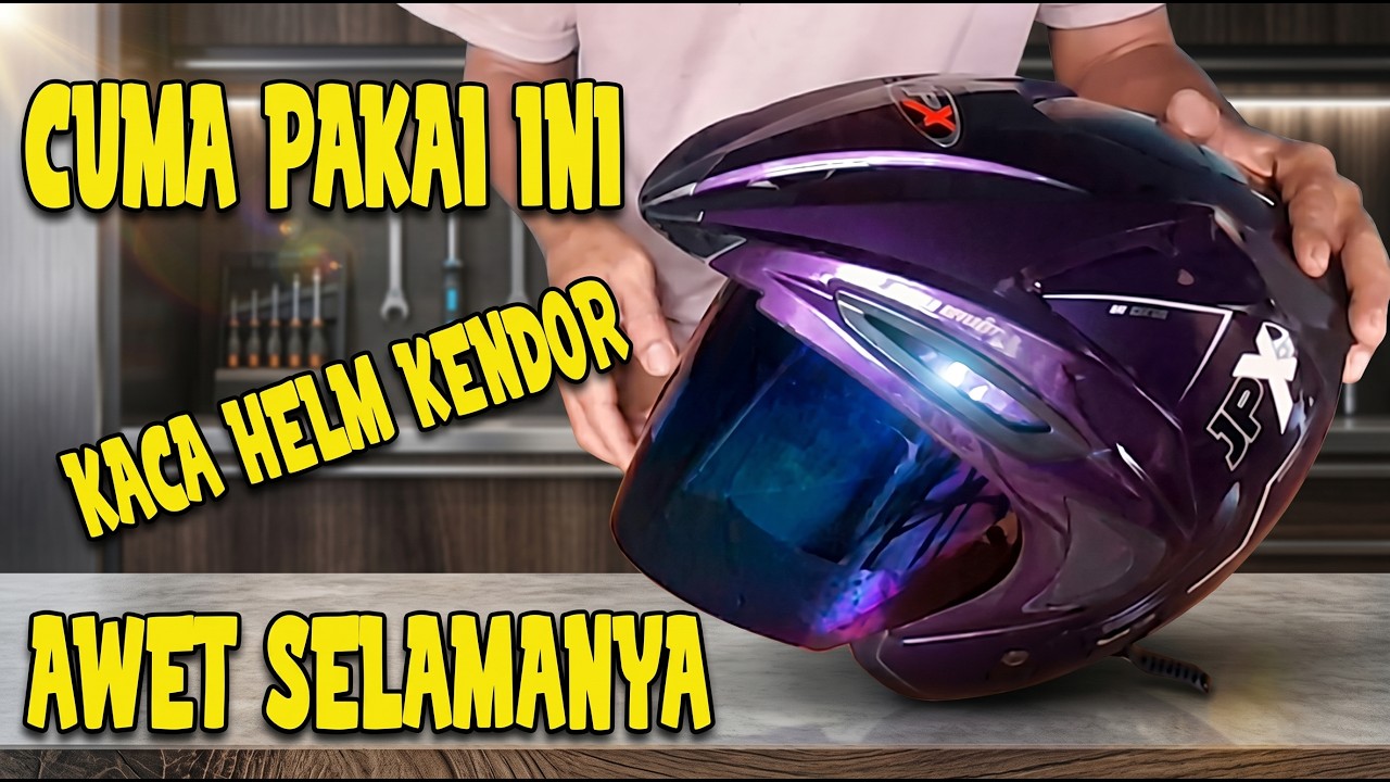 Cara Memperbaiki kaca helm yang longgar/kendor dengan cepat simpel dan mudah sekali