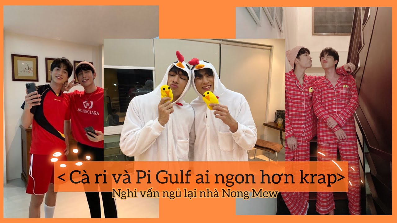 [Vietsub Moments]@MewGulf/ Vali hành lí, Pi Gulf STAY AT HOME của Nong Mew 😱🐥_Live KFC