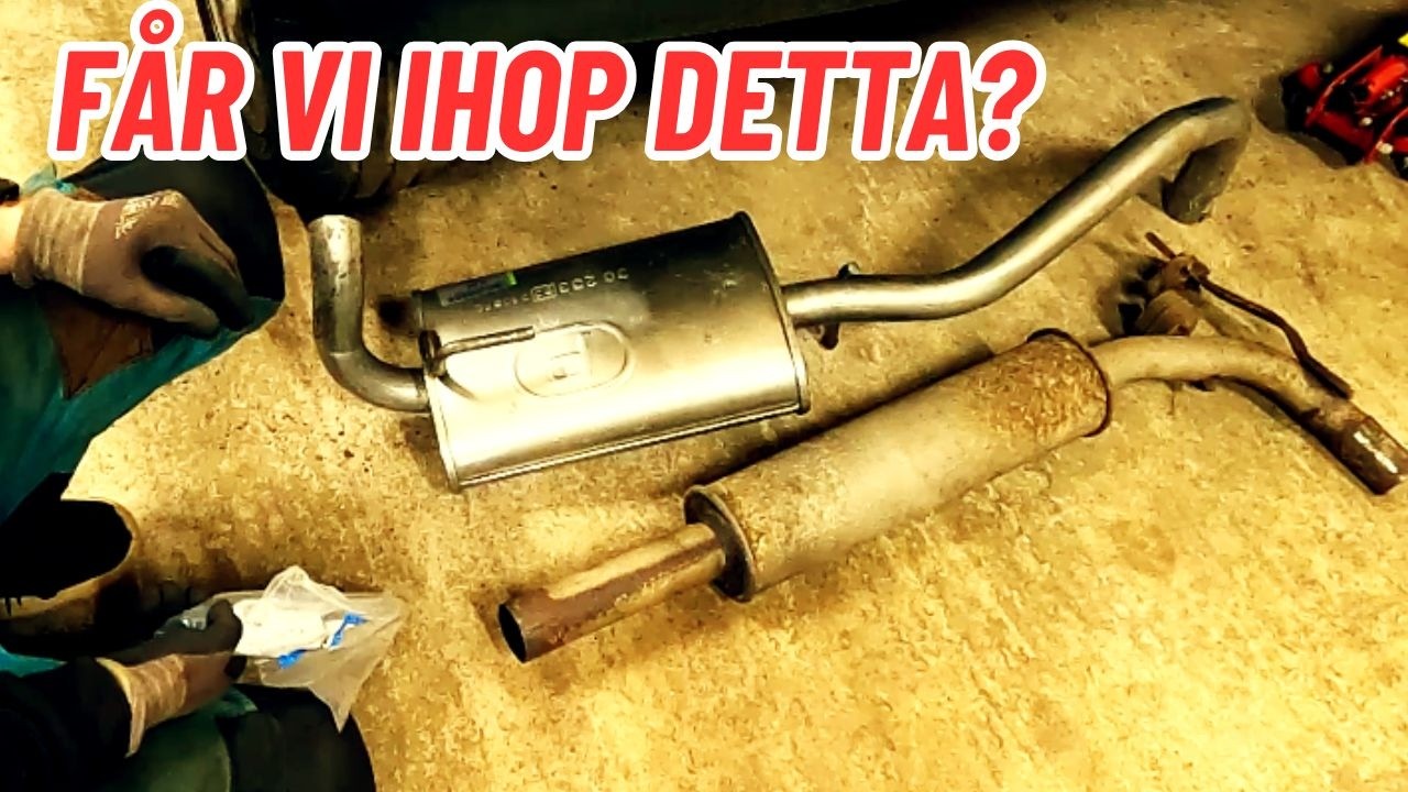 monterar avgassystem - volkswagen lupo