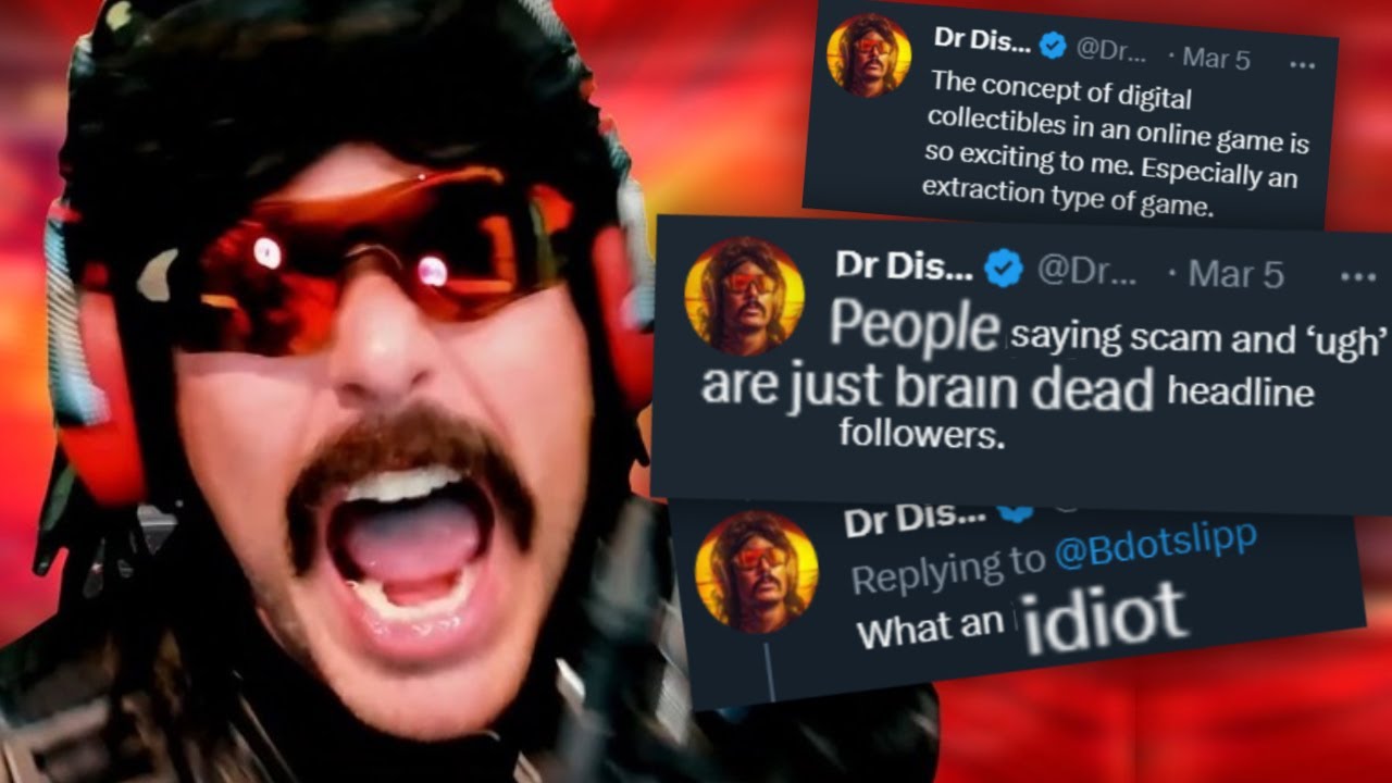 DrDisrespect LOSES it on Twitter & defends NFTS in games. Is his game &lsquo;Deadrop&rsquo; DOA?