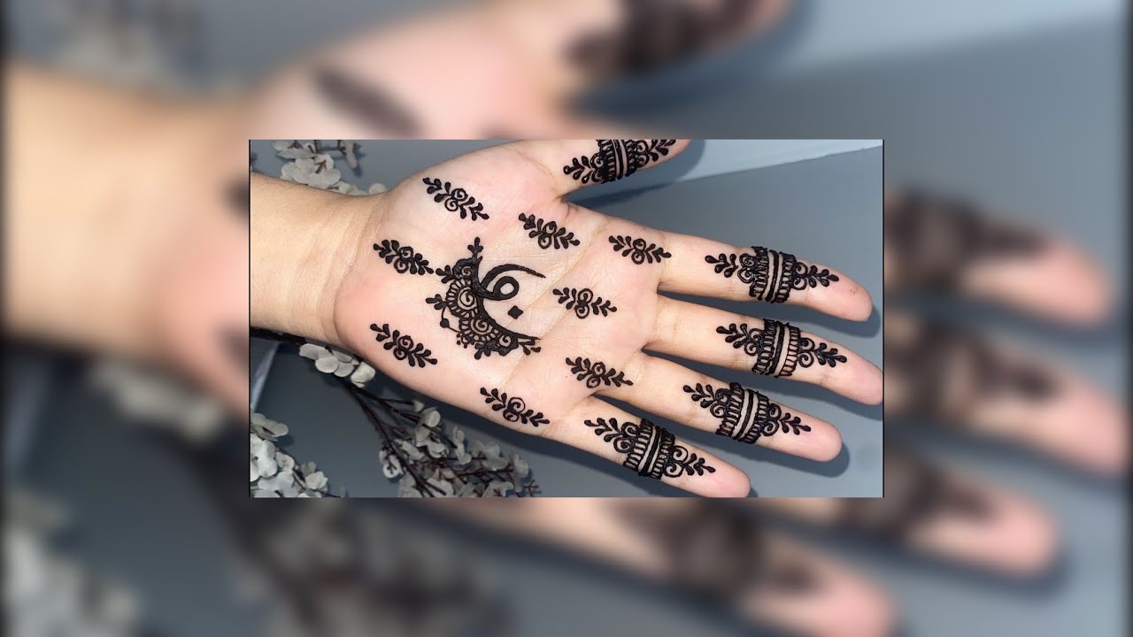 New beautiful front hand simple name mehndi design 2026 #mehndi #henna #creativehenna #ramadan