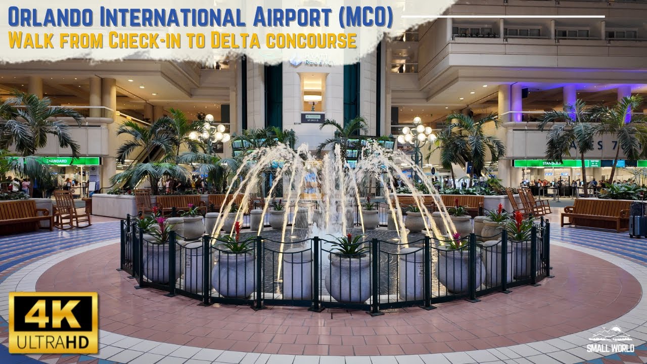 Orlando International Airport (MCO) | Walk from Terminal A & B to Delta Concourse