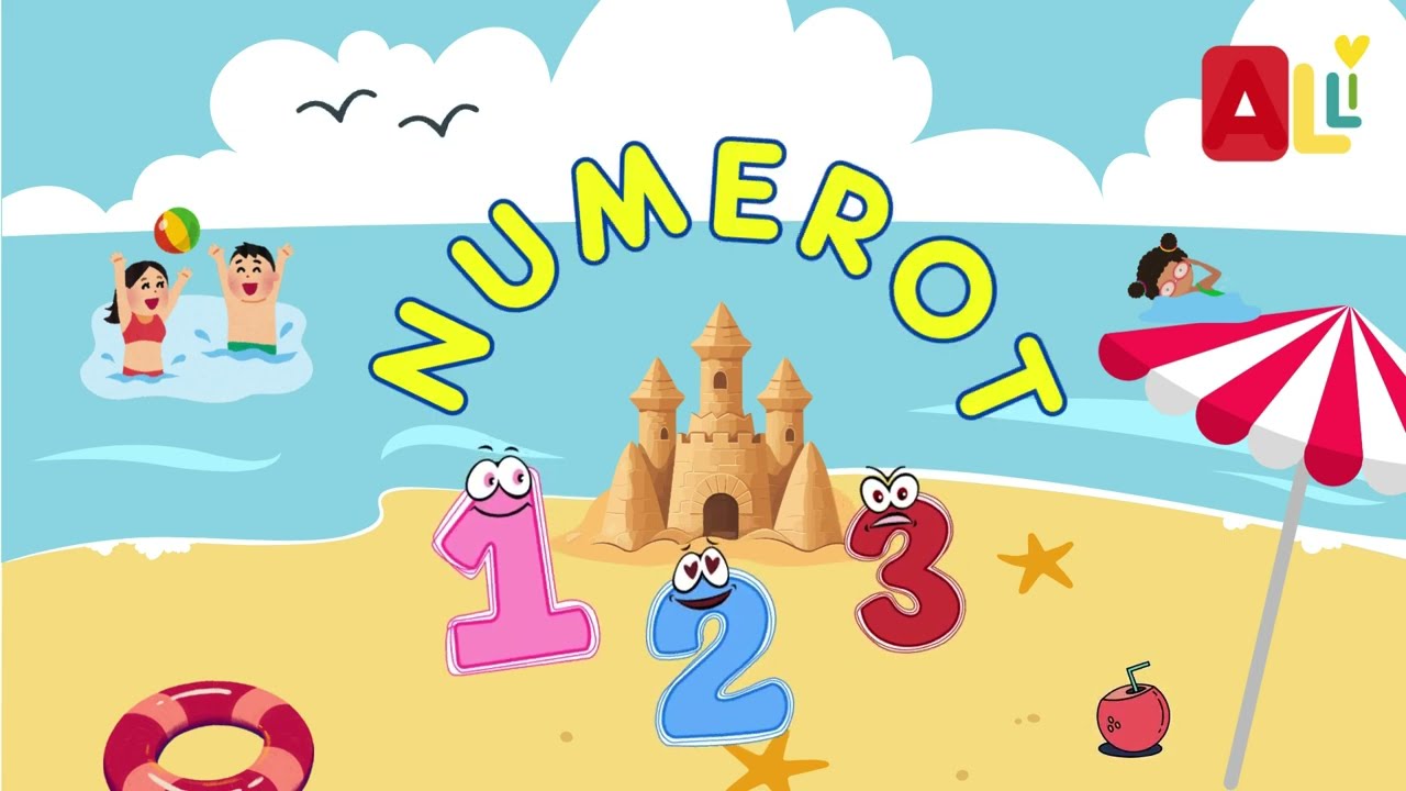 Opetellaan numeroita | Kesäinen oppimisvideo lapsille