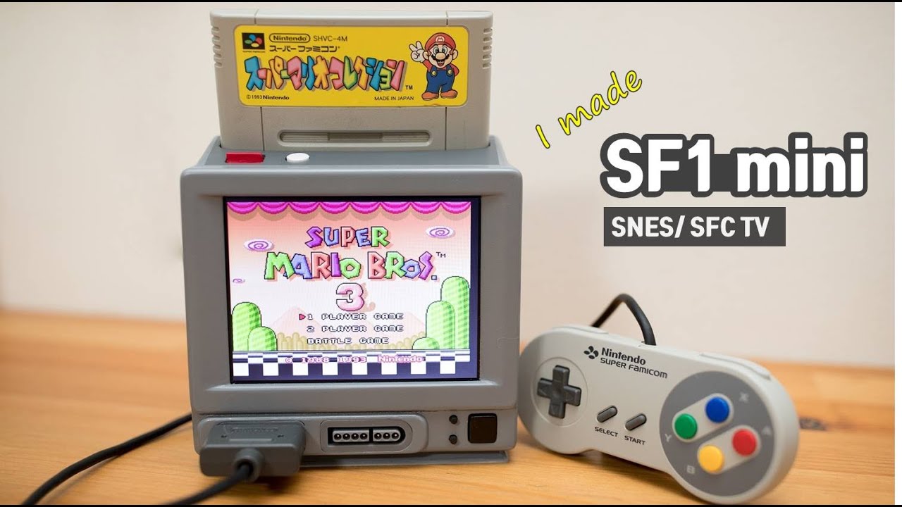 [ENG/JPN] 일체형 슈퍼패미콤 SF1 mini를 만들어 보았습니다. / I made SNES TV SF1 mini