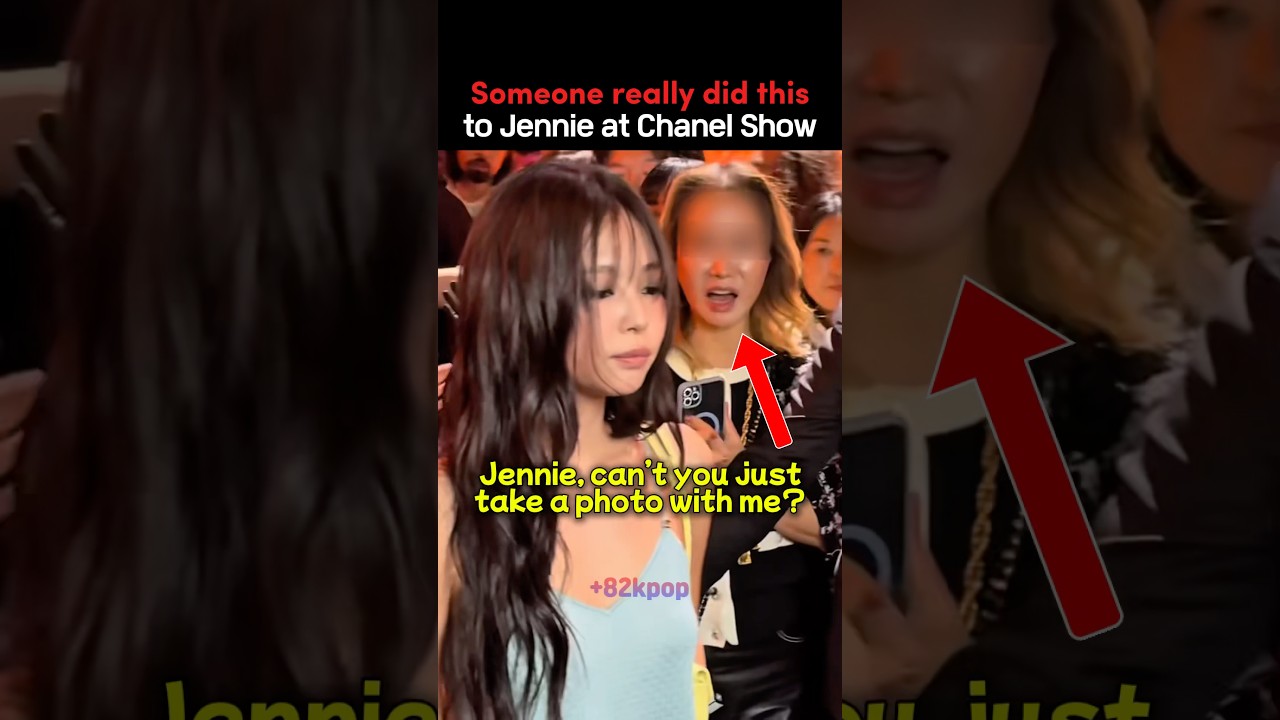 Jennie Handles a Rude Fan Like JENNIE at Chanel Show #blackpink #kpop #kpopidol #kpopedit #shorts