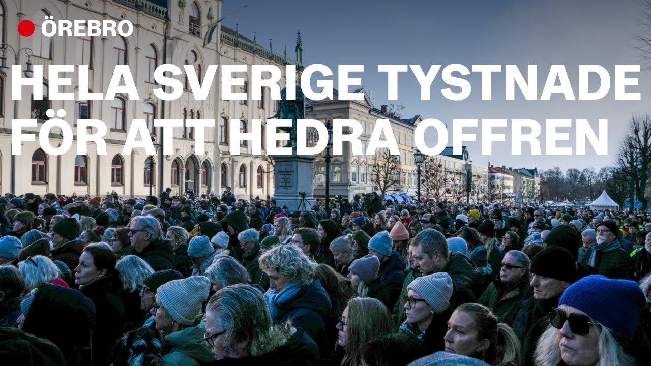 Nationell tyst minut efter d&aring;det i &Ouml;rebro