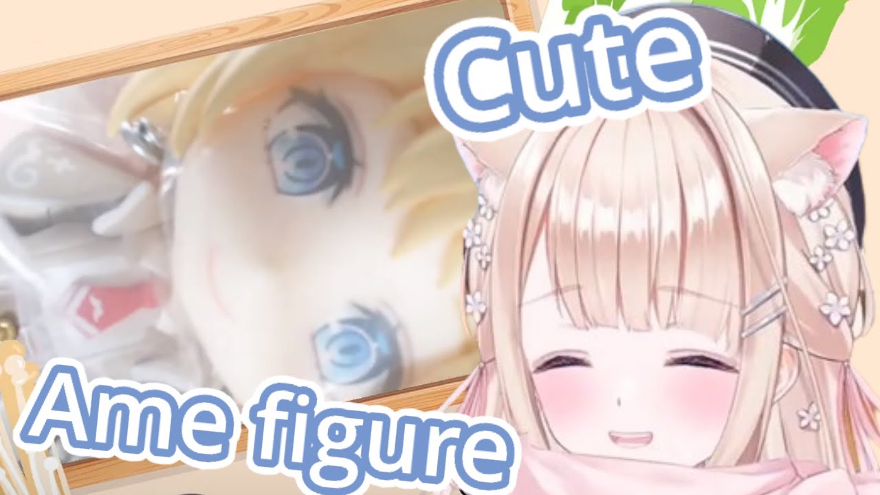 Peo shows her Ame figure to everyone on camera