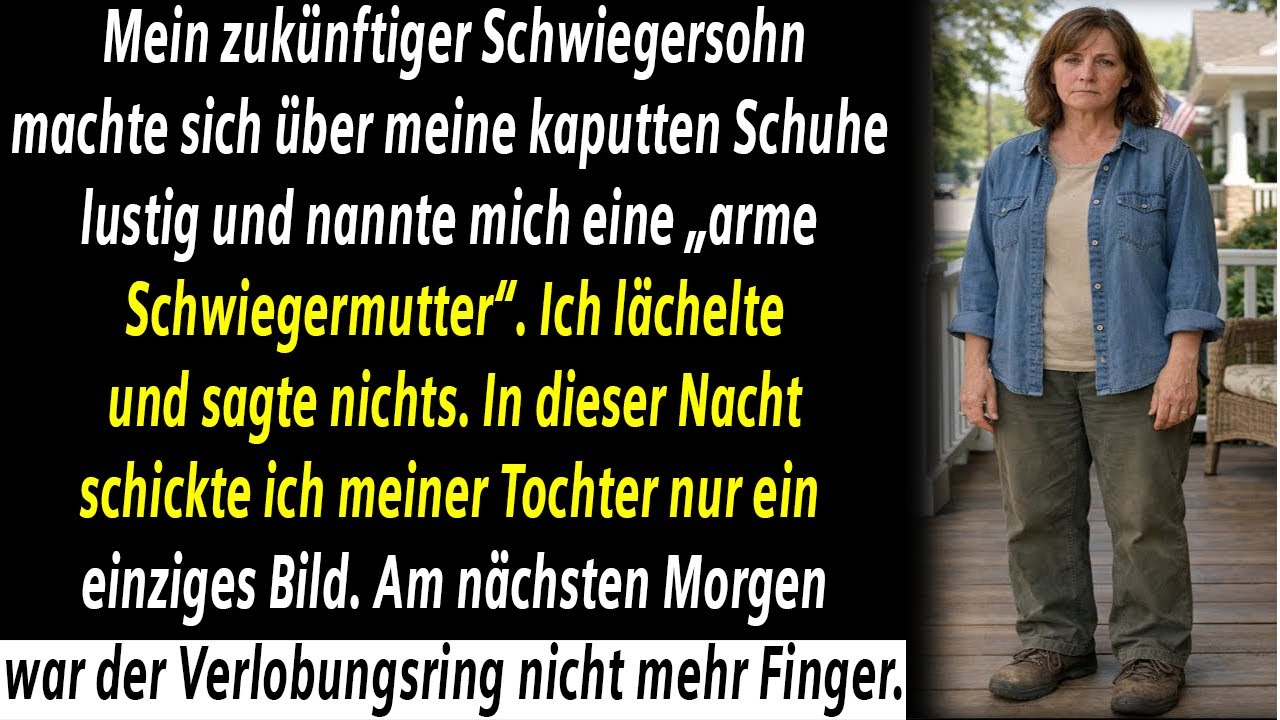 MEIN SCHWIEGERSOHN BELEIDIGTE MEINE SCHUHE — ICH LÄCHELTE, EIN FOTO ÄNDERTE DIE VERLOBUNG