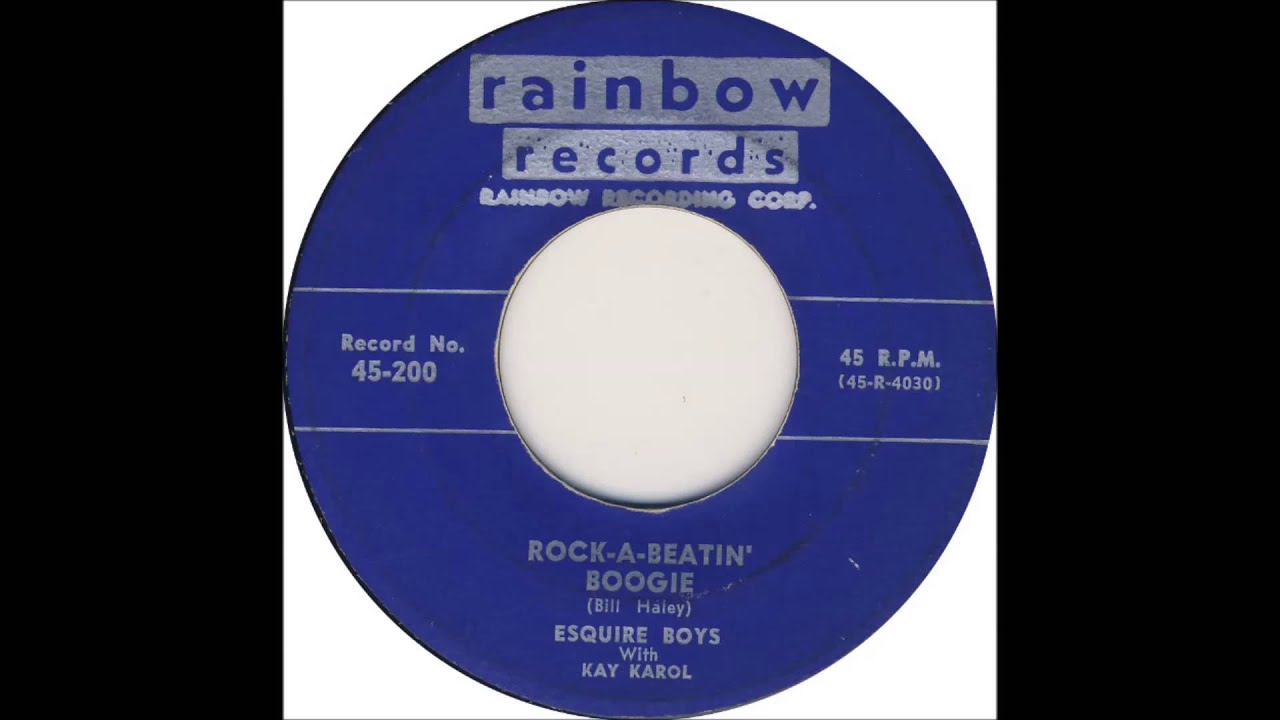 ESQUIRE BOYS Rock a Beatin' Boogie 1952 Rainbow Records