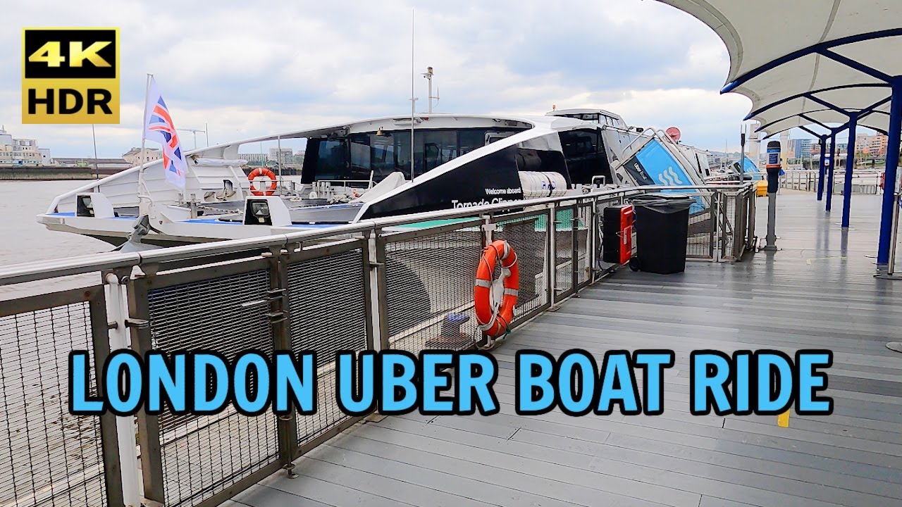 London - UBER BOAT RIDE ON THE THAMES & A Walk In Greenwich [4k/HD]