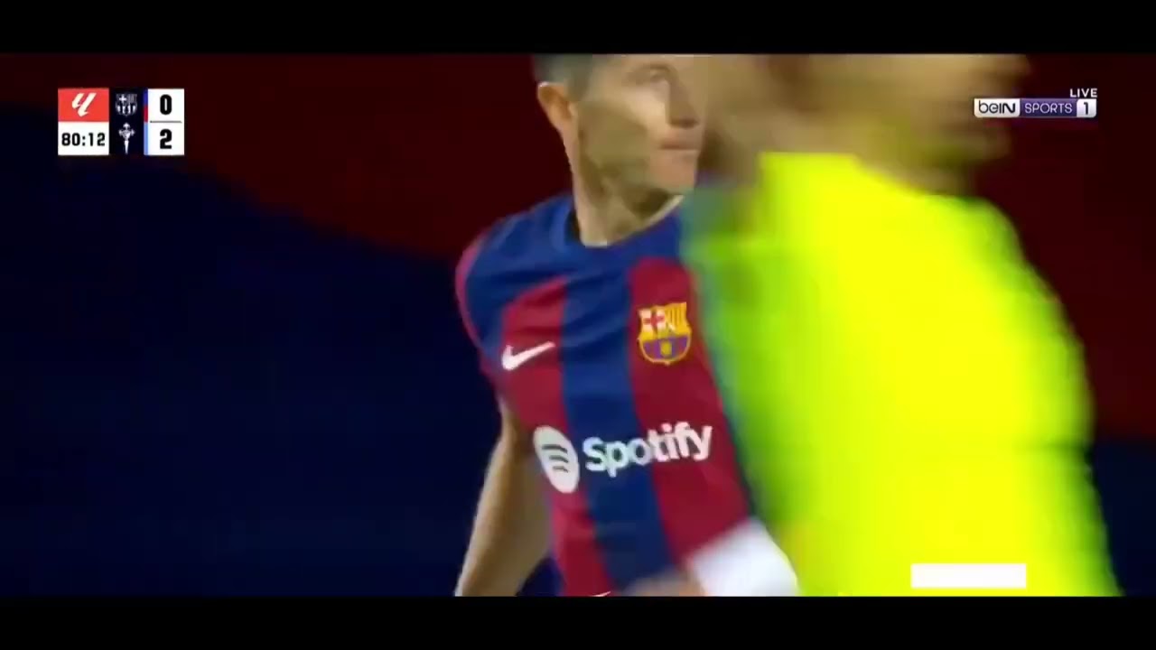 Lewandowski goal vs celta vigo