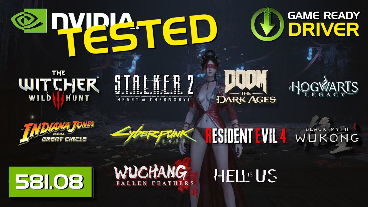 NVIDIA DRIVER 581.08 TEST (vs 580.97 & 580.88) &ndash; RTX 5080