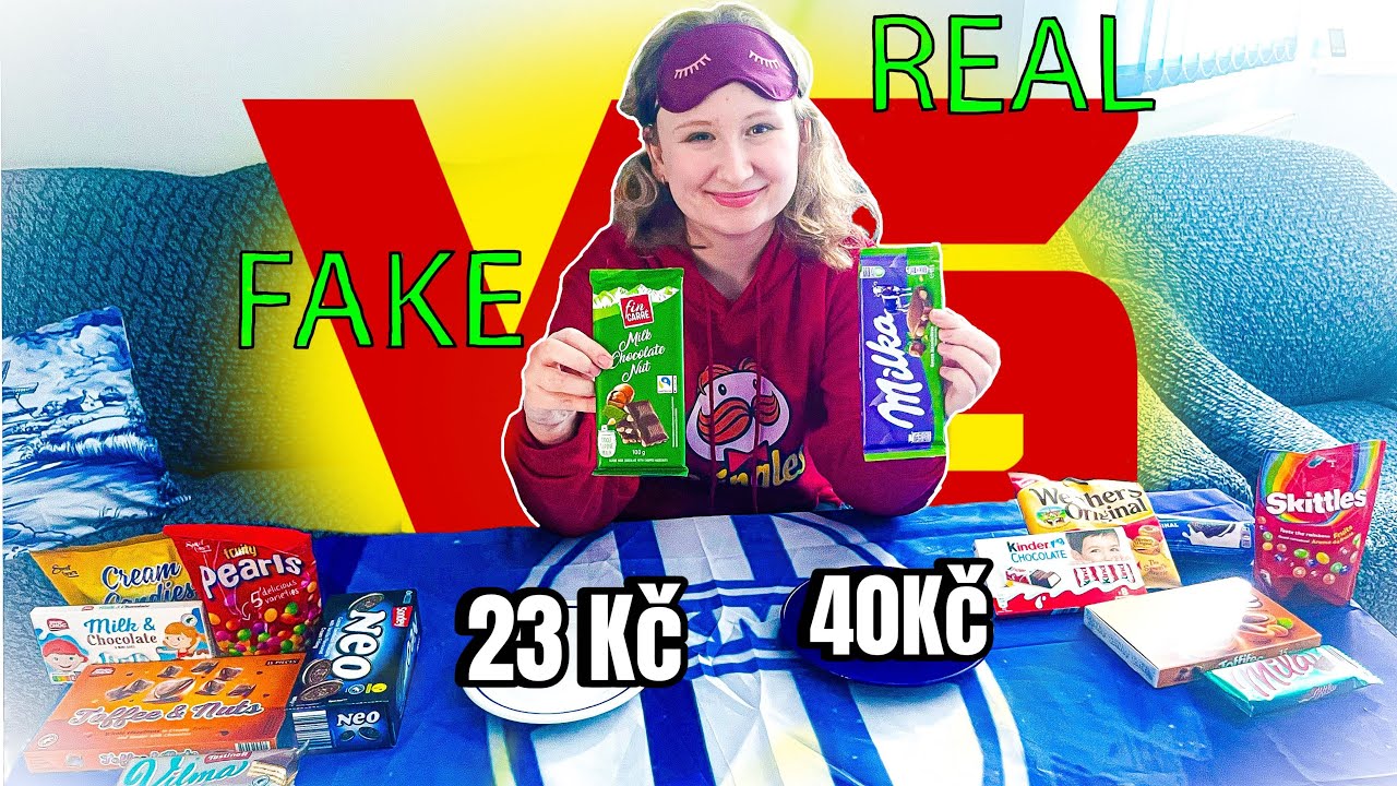 Fake VS Originál sladkosti | Co chutná líp?! Poznám rozdíl?| CHALLENGE 
