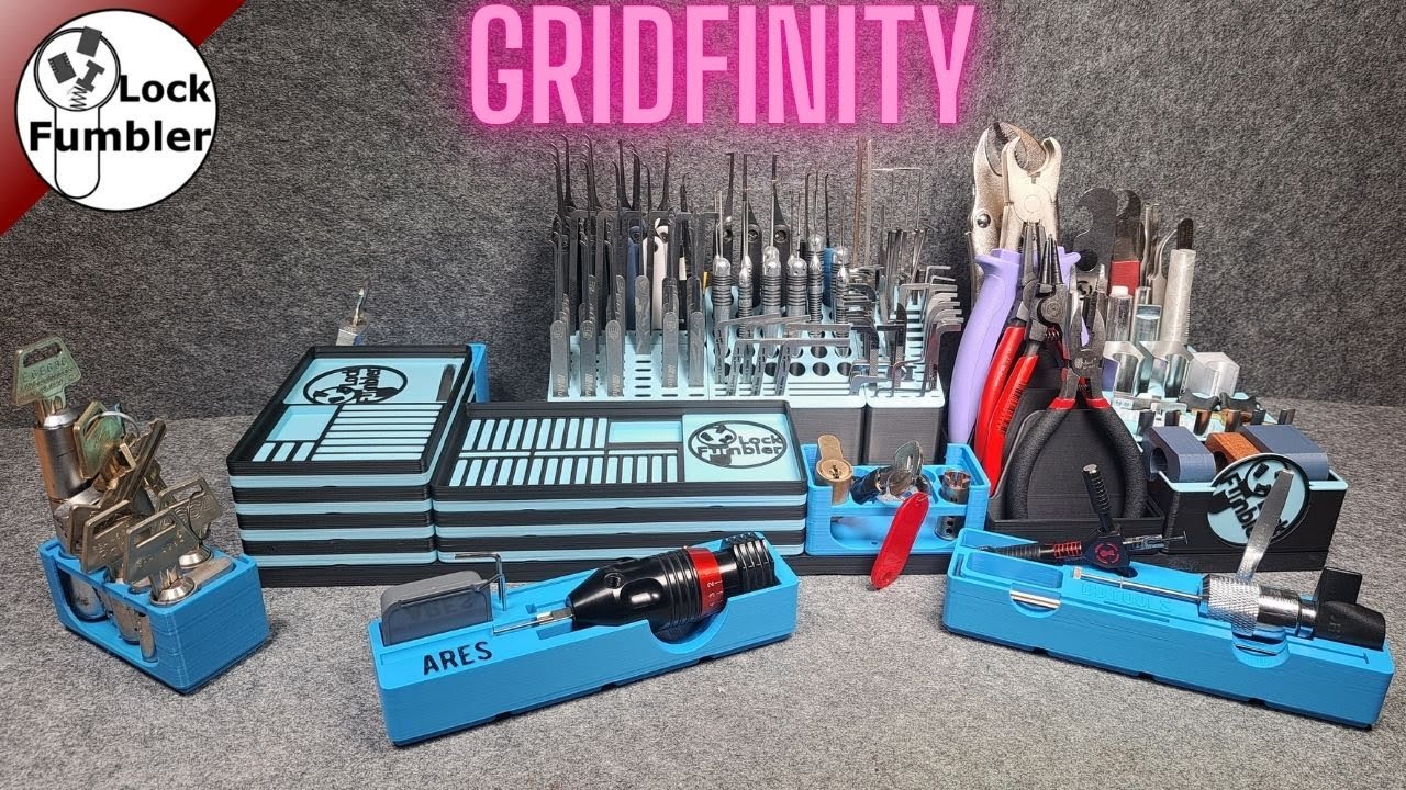 Organizing my Lock picking tools with Gridfinity [310]