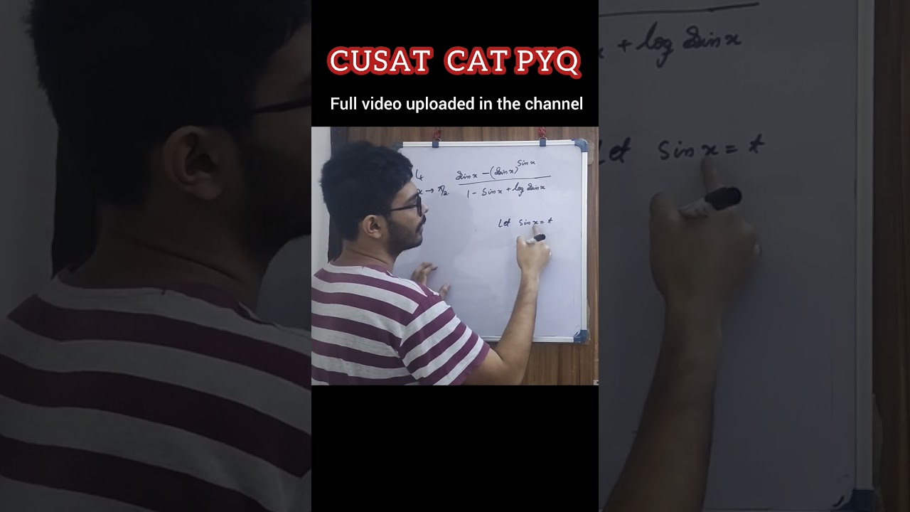 CUSAT CAT Previous year question
