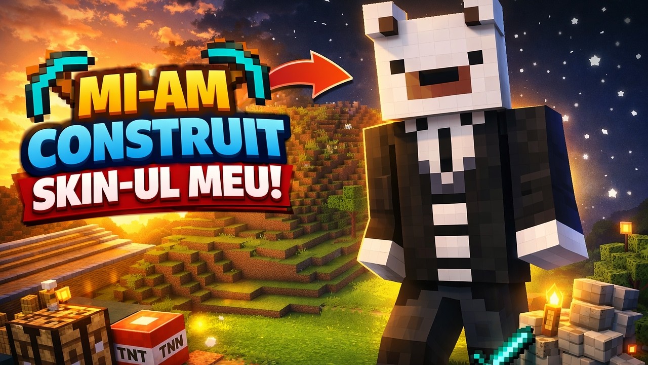 MI-AM CONSTRUIT SKIN-UL MEU! 😱 (Minecraft)