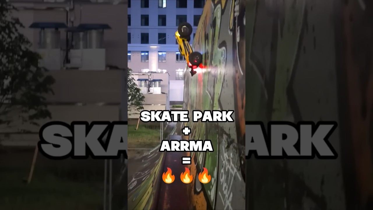 Скользим на крыше в скейт-парке 🔥 