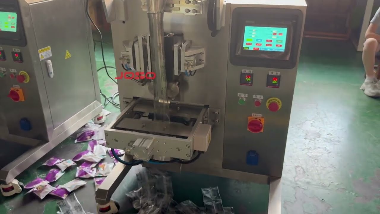 Multiple (5 workstations) Small VFFS Packaging Machine Linked Production Lines #packagingsolutions