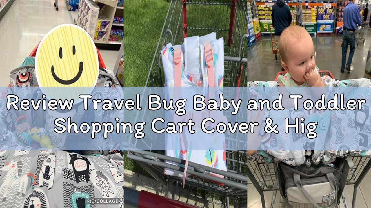 Review Travel Bug Baby and Toddler Shopping Cart Cover & High Chair Cover - Chevron